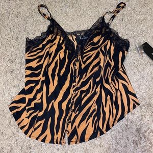 tiger print camisole
